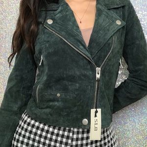 SL8 Suede Moto Jacket